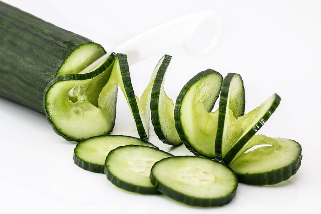chickens eat cucumber