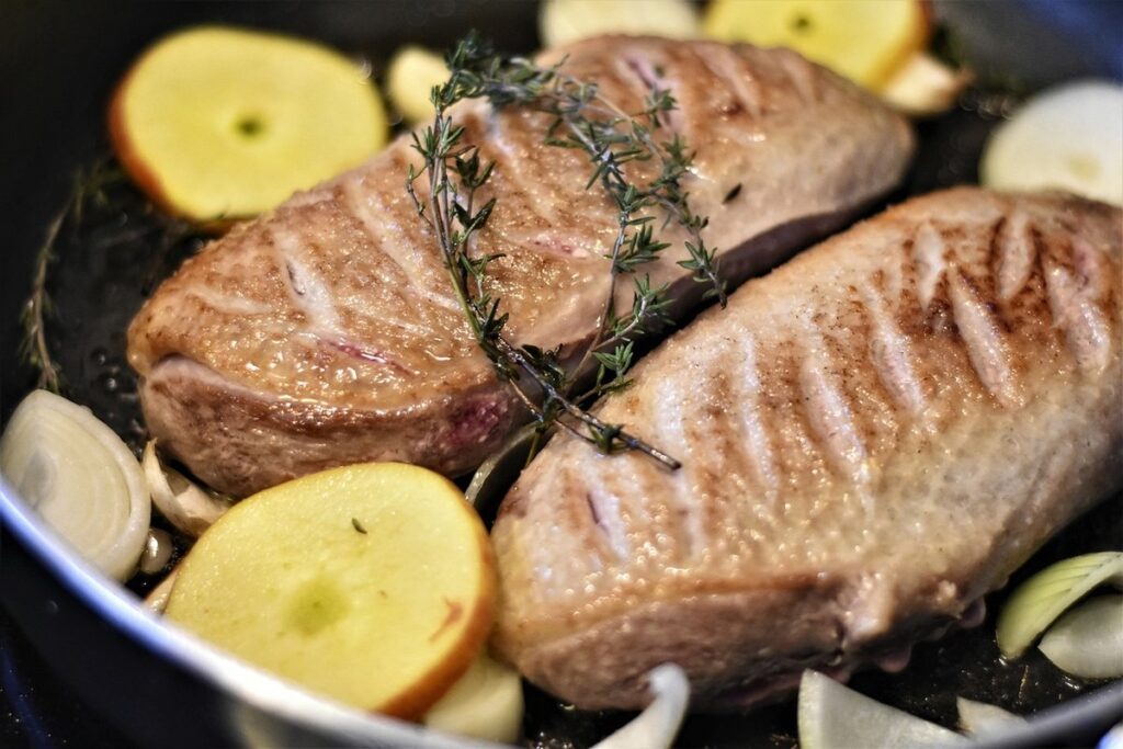is duck meat high in protein