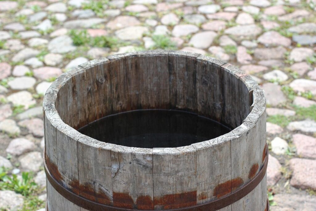 Rain barrel coop
